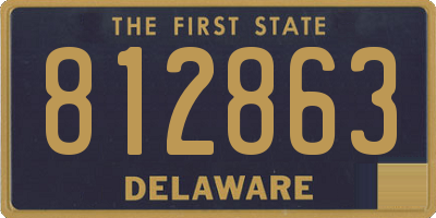 DE license plate 812863