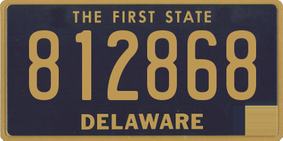 DE license plate 812868