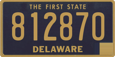 DE license plate 812870