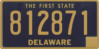 DE license plate 812871