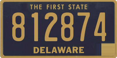 DE license plate 812874