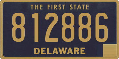 DE license plate 812886