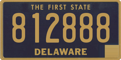 DE license plate 812888