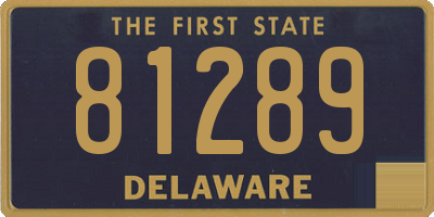 DE license plate 81289