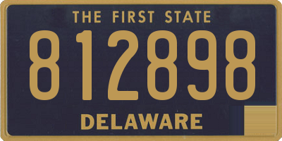 DE license plate 812898