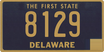 DE license plate 8129