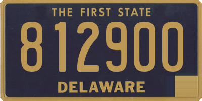 DE license plate 812900