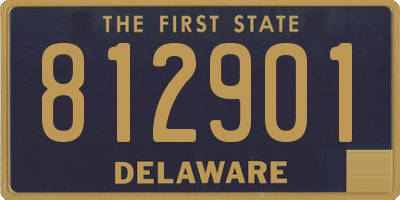 DE license plate 812901