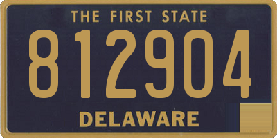 DE license plate 812904