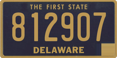 DE license plate 812907