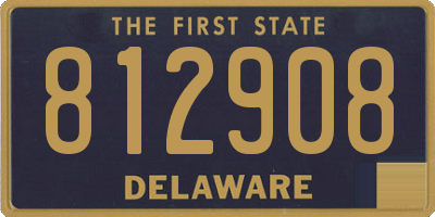 DE license plate 812908