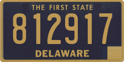 DE license plate 812917