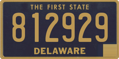 DE license plate 812929