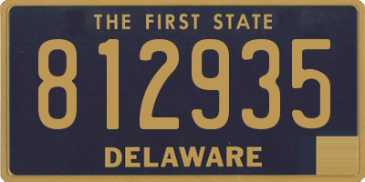 DE license plate 812935