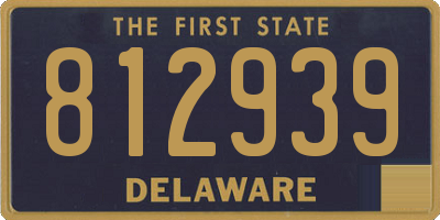 DE license plate 812939