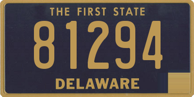 DE license plate 81294