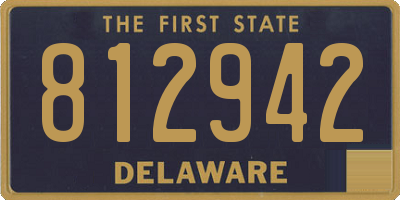 DE license plate 812942