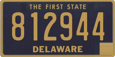 DE license plate 812944