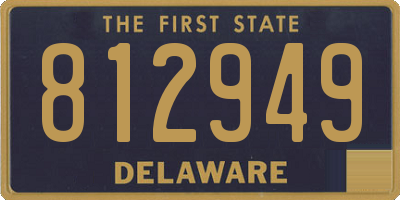 DE license plate 812949