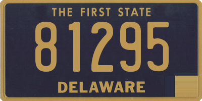 DE license plate 81295