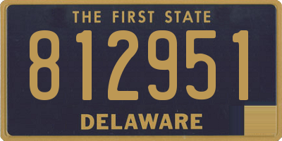 DE license plate 812951