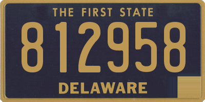 DE license plate 812958