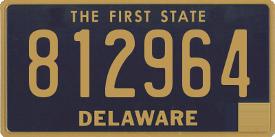 DE license plate 812964