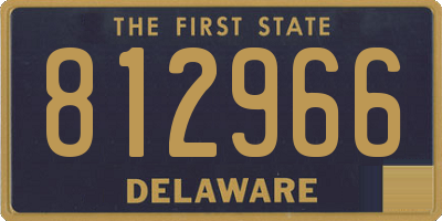 DE license plate 812966