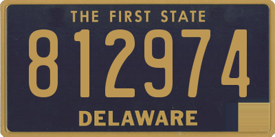 DE license plate 812974
