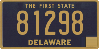 DE license plate 81298