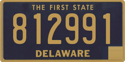 DE license plate 812991