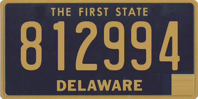 DE license plate 812994