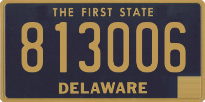 DE license plate 813006