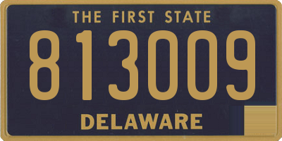 DE license plate 813009