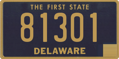 DE license plate 81301