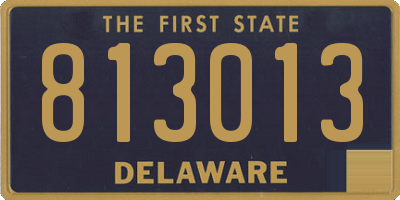 DE license plate 813013