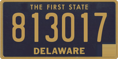 DE license plate 813017