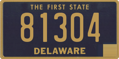 DE license plate 81304