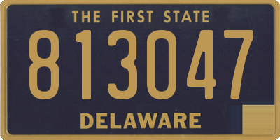 DE license plate 813047