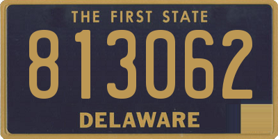 DE license plate 813062