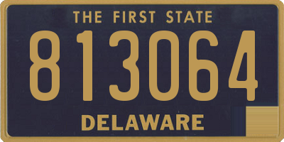 DE license plate 813064