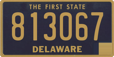 DE license plate 813067
