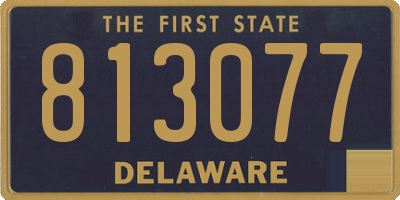 DE license plate 813077
