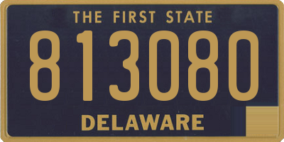DE license plate 813080