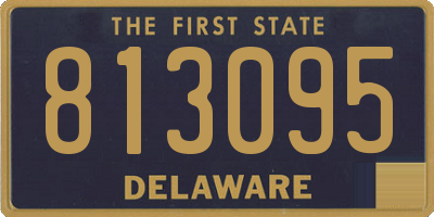 DE license plate 813095