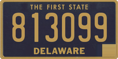 DE license plate 813099