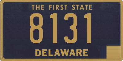 DE license plate 8131
