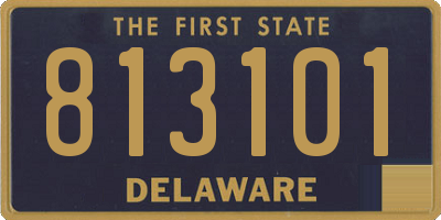 DE license plate 813101