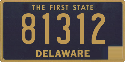 DE license plate 81312