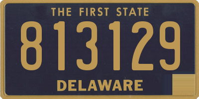 DE license plate 813129